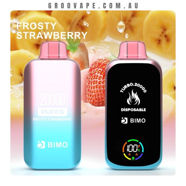 BIMO Turbo 20000 Puffs Frosty Strawberry