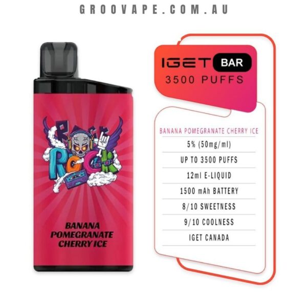 IGET Bar 3500 Puffs Blackberry Raspberry Lemon - Image 2