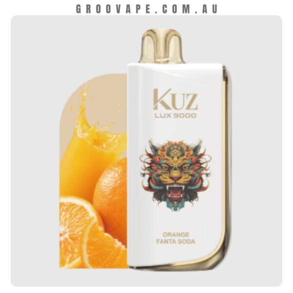 KUZ LUX 9000 Puffs Orange Fanta Soda