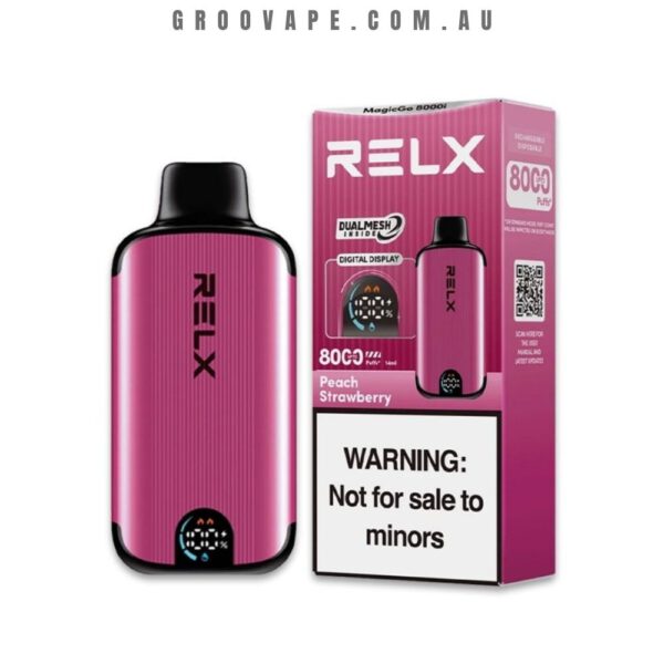 RELX MagicGo 8000 Puffs Peach Strawberry