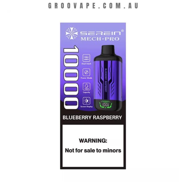 SEREIN MechPro 10000 Puffs Blueberry Raspberry - Image 2