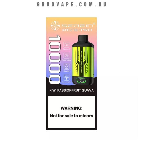 SEREIN MechPro 10000 Puffs Kiwi Passion Fruit Guava - Image 2