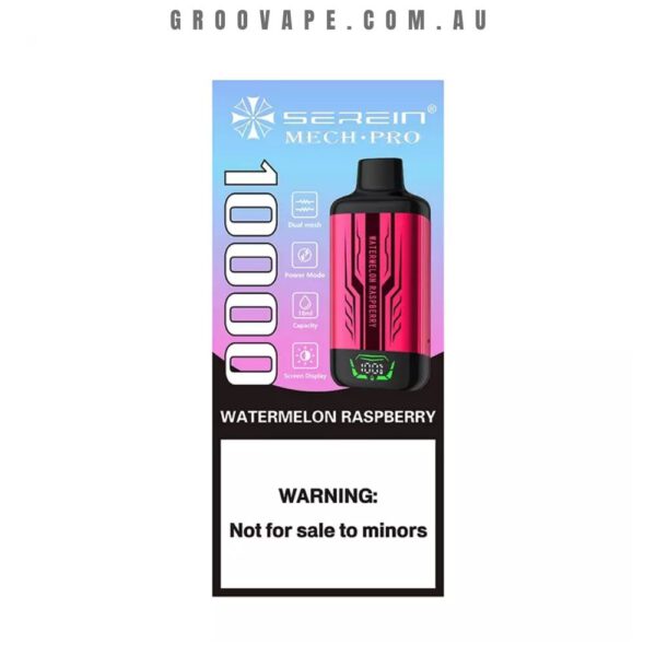 SEREIN MechPro 10000 Puffs Watermelon Raspberry - Image 2