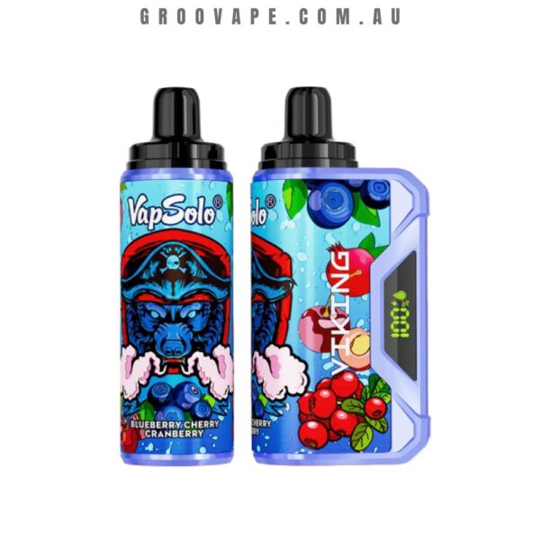 VapSolo 12000 Puffs Blueberry Cherry Cranberry